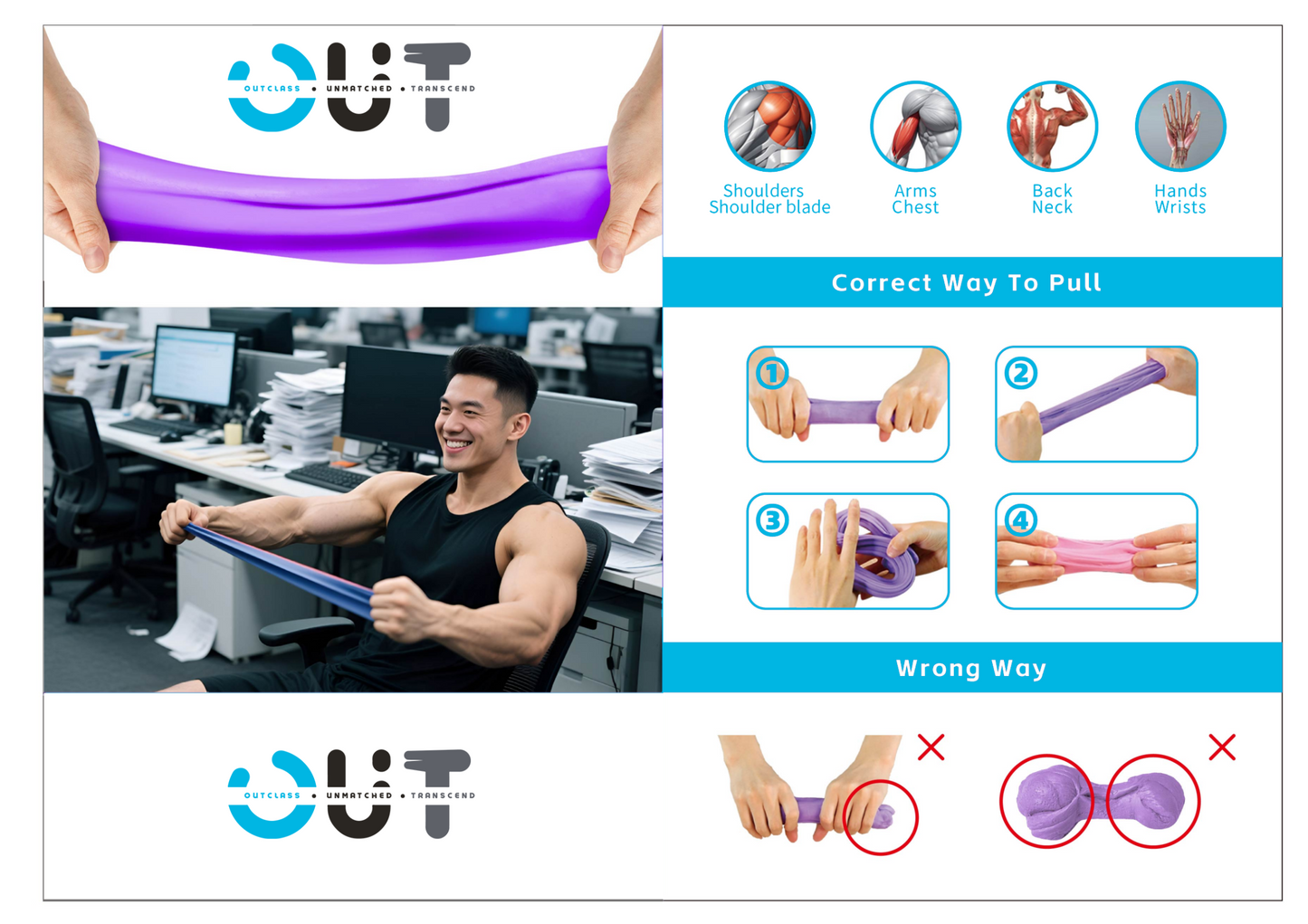 O.U.T GripCore Clay - Resistance & Mobility Training Tool